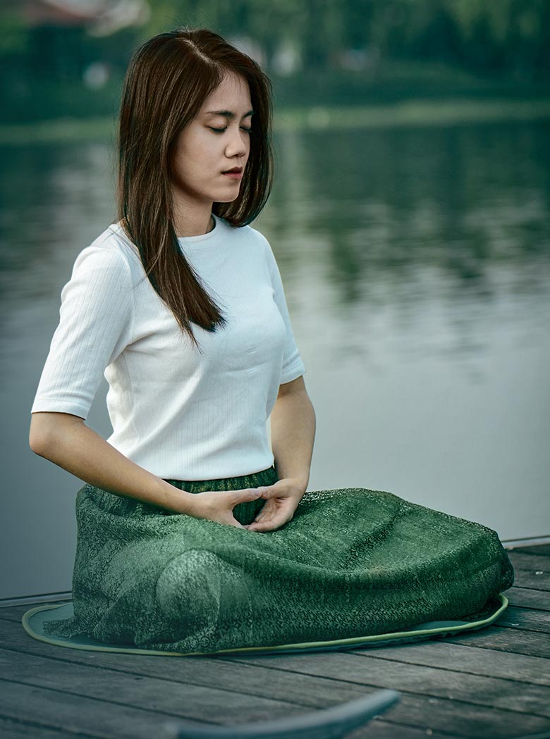 Guided mindfulness breathing class